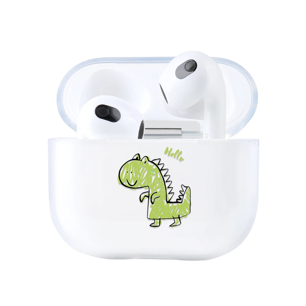 Cute Cartoon Pattern Earphone Case for Airpods 4th 3rd 2 Pro 3 2 Shockproof Cover for Airpod 2 3 1 Protective Accessorie Shell