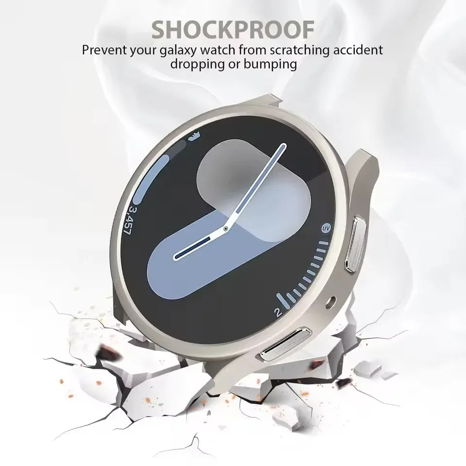 PC Cover for Samsung Galaxy Watch 7 Case 40mm 44mm Accessories Frame Protective Hard Bumper Shell Galaxy Watch7 smart watch cove