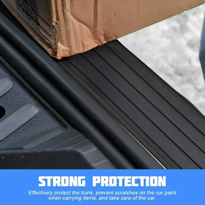 Car Trunk Sill Protector, Rear Bumper Guard, Tailgate Threshold Strip, Silicone Anti - Collision & Scratch Protection for Auto