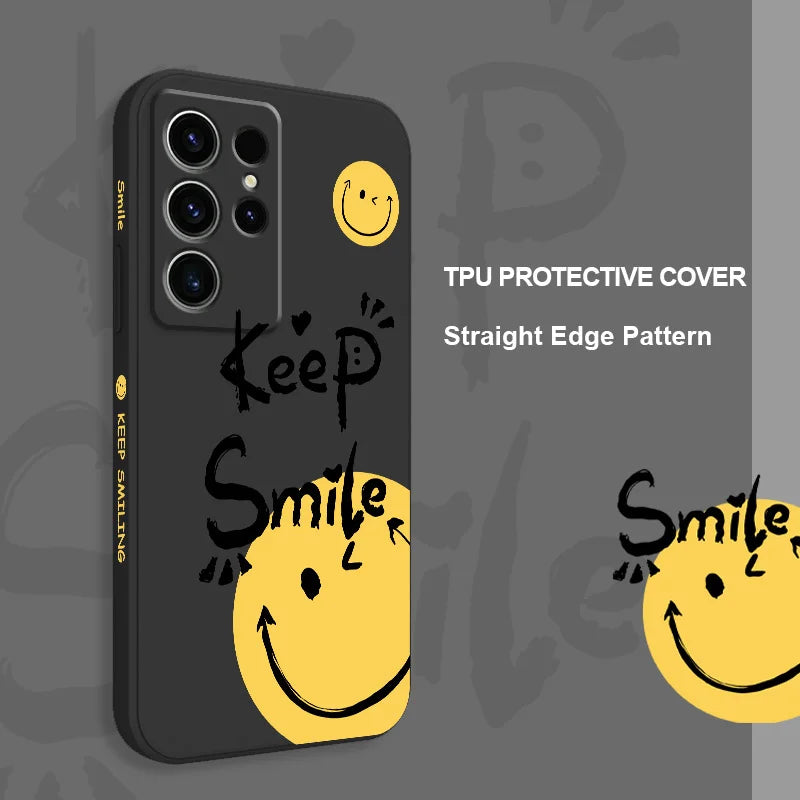 Street Slogan Phone Case For Samsung Galaxy S25 S24 S23 S22 S21 S20 S10 S10E Ultra Plus FE Note 20 Ultra Plus Cover
