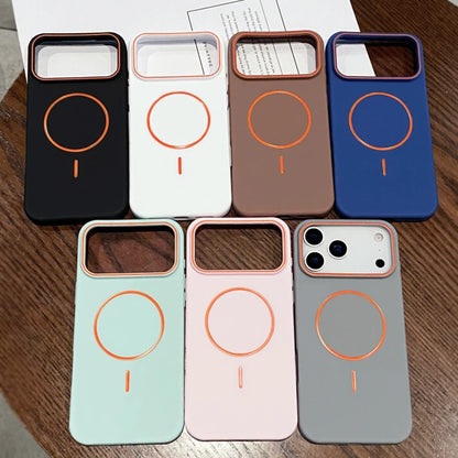 Luxury For Magsafe Soft Silicone Phone Case For iPhone 11 12 13 14 15 16 17 Pro Max Magnetic Wireless Charging Back Case Cover