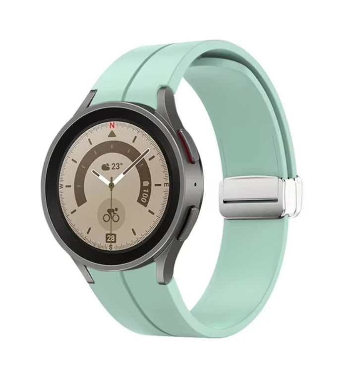 No Gap Magnetic Silicone Strap For Samsung Galaxy Watch 7 6 5 4 44mm 40mm Pro 45mm Bracelet Galaxy Watch6 Classic 43mm 47mm Band