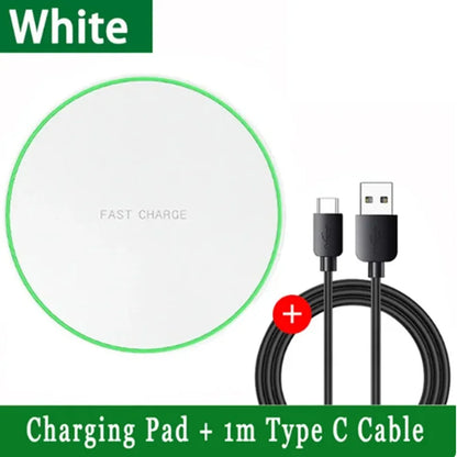 30W Wireless Charger for IPhone17 16 15 14 13 12 X XR XS Max 8 for Samsung S24 S23 S22 S10 S20 Note10 20 Xiaomi Huawei Phone