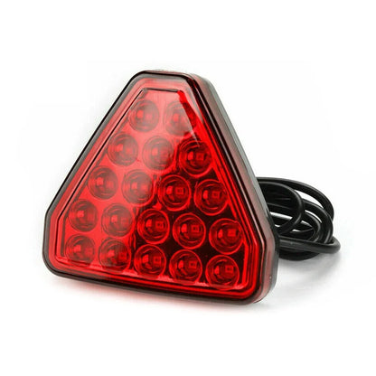 Universal F1 Style Car Brake Signal Lamp Triangle Sporty LED Rear Fog Light Tail Third Brake Lamp Tail Stop Strobe Light