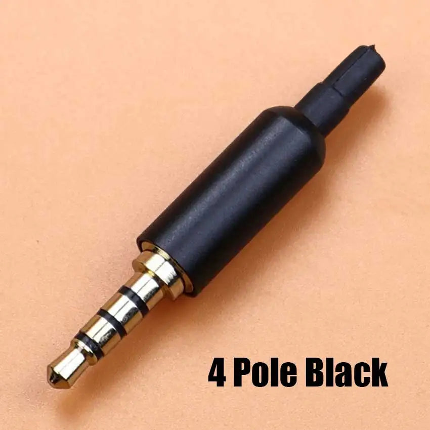 1pcs 3.5mm Mono Stereo Headphone Plug DIY 2 3 4 Pole Male Audio Adapter 3.5 Speaker Earphone Jack AUX Solder Wire Connector