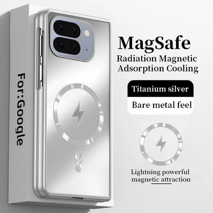 Hard Plastic Case For Magsafe Magnetic Wireless Charge Back Matte Cover For Google Pixel 9 10 Pro Fold