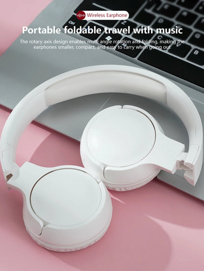Wireless Over-Ear Headphones, Foldable Stereo, Jerry 5.3, Long Battery Life, Intelligent Noise Cancellation for Gaming Headphone