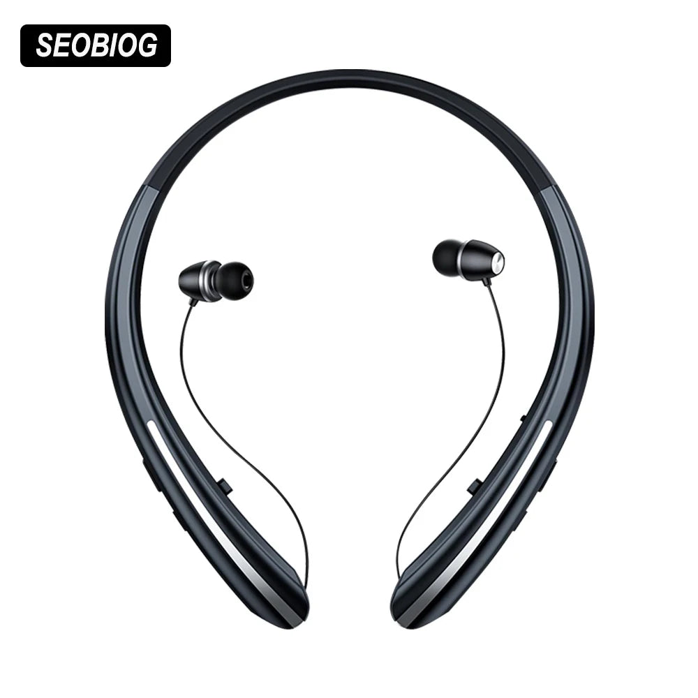 SEOBIOG Neckband Wireless Earphone HX801 Bluetooth Earbuds Noise Cancelling Waterproof Headset In Ear Headphones for Xiaomi