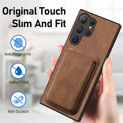 Luxury Leather Detachable Magnetic Card Slot Wallet Case For Samsung Galaxy S25 S24 S23 S22 S21 Ultra + Plus FE Shockproof Cover