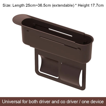 Car Seat Crevice Gaps Storage Box Seat Organizer Gap Slit Filler Holder For Wallet Phone Cigarette Slit Pocket Car Storag Box