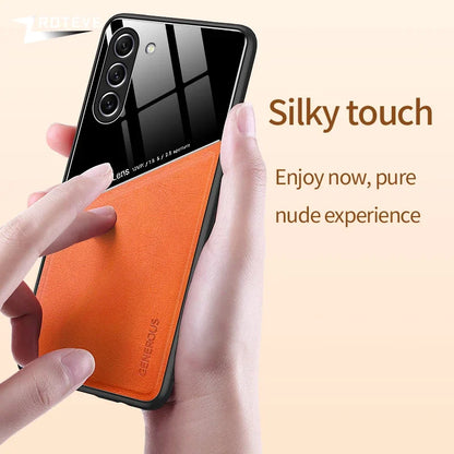 S23 Case Zroteve PU Leather Car Magnetic Hard PC Cover For Samsung Galaxy S24 Ultra S25 Edge S22 S21 FE S20 Plus Phone Cases