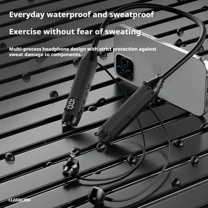 Super Power Wireless Headphones HIFI Sound Bluetooth Earphones Neckband Magnetic Earbuds Waterproof Sports Headsets with HD Mic