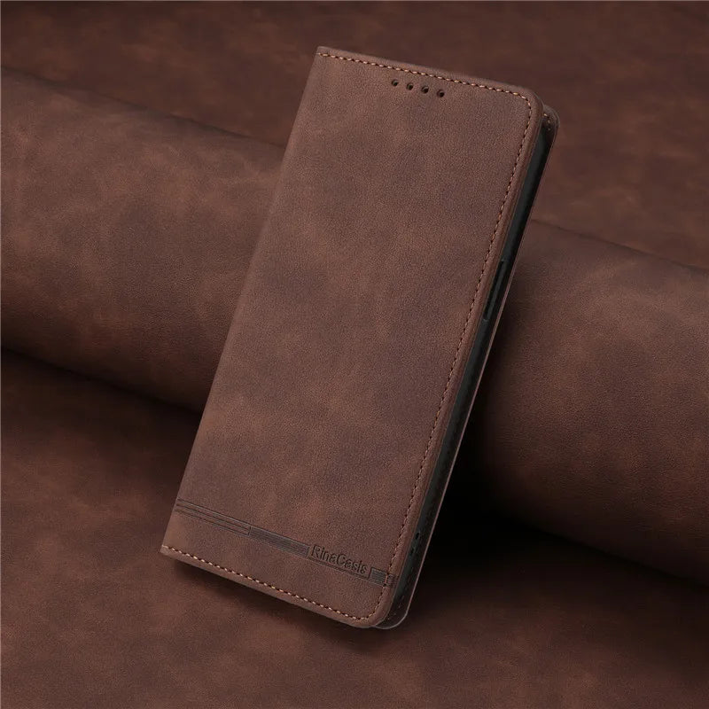 Leather Retro Anti-theft Wallet Flip Case For Samsung Galaxy Note 20 Ultra 10 Lite Note10 Plus 8 9 Cover Magnetic Hasp Card slot