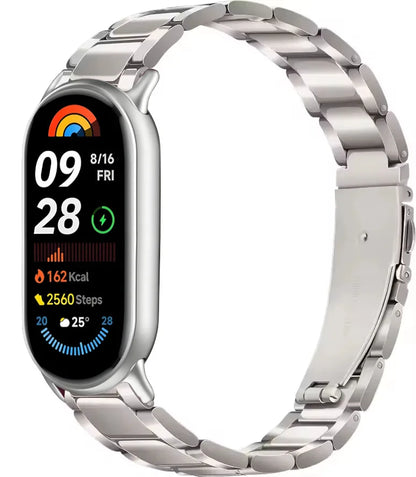 Metal Strap For Xiaomi Band 10 9 8 Belt Smartwatch Stainless Steel Mi Band 9 Bracelet Wristband Miband 11 Watchband Accessories