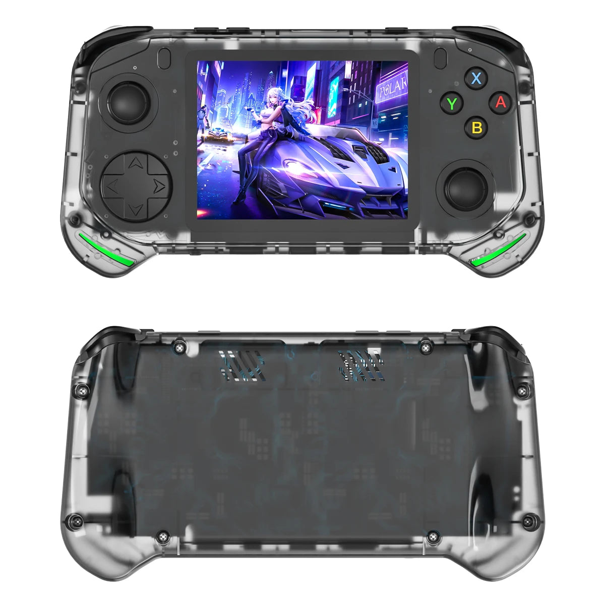 RX6H Retro Handheld Game Console Linux System 3.5 Inch IPS Screen Portable Pocket Video Player 64GB 128GB Games Kid Gift