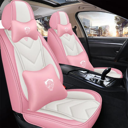 Leather Car Seat Covers For Fiat Toro Bravo Freemont 500 Argo Seat Leon Ibiza Arona BMW E39 Auto Interior Accesorios Waterproof