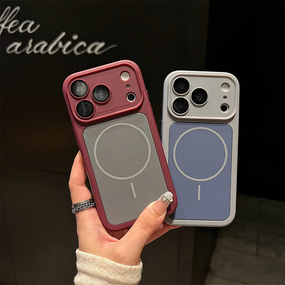 For iPhone 17 16 15 14 13 12 Pro Max Case Luxury Tough Cover For iPhone 16 15 14 Plus Magsafe Magnetic Phone Case