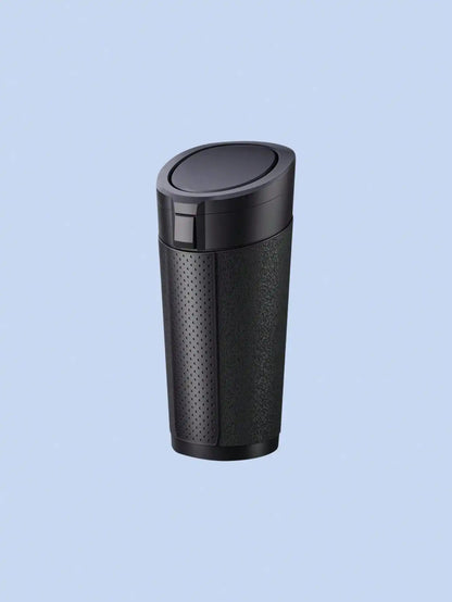 Portable Car Trash Can – Dual-Lid Design, Press & Button Open Modes, Leak-Proof, Removable Inner Liner, For Wet & Dry Waste