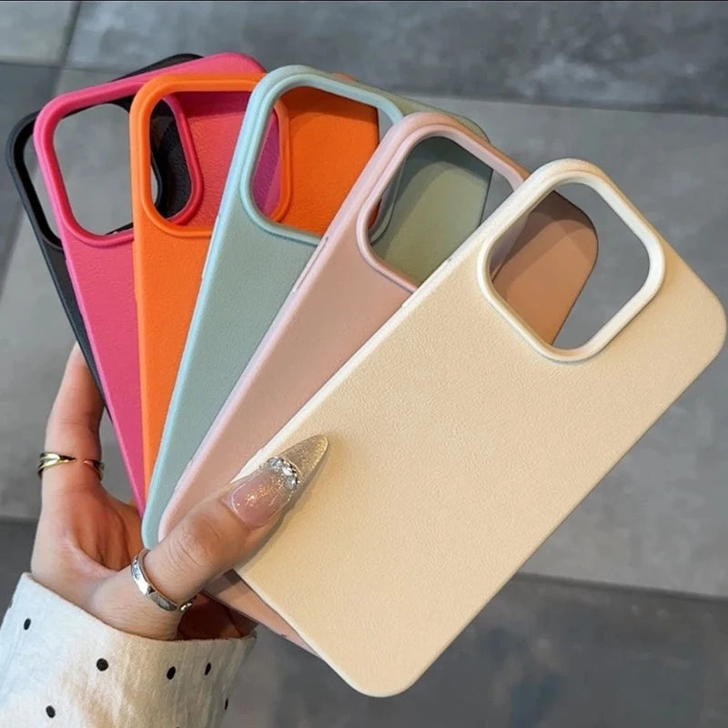 Soft Candy Lichee Pattern Silicone Case For iPhone 17 Air 16 11 12 13 14 15 Pro Max Cases For IPhone 16 Plus X XS XR 16E Cover