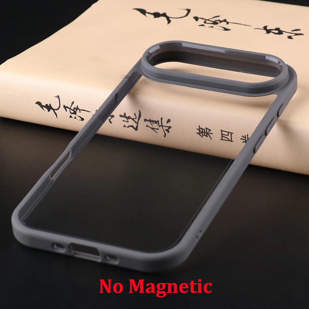 UGOjP For iPhone 17 Air Case Men Women Anti-drop Transparent Phone Case Shockproof TPU Frame Clear Thin Protective Back Cover