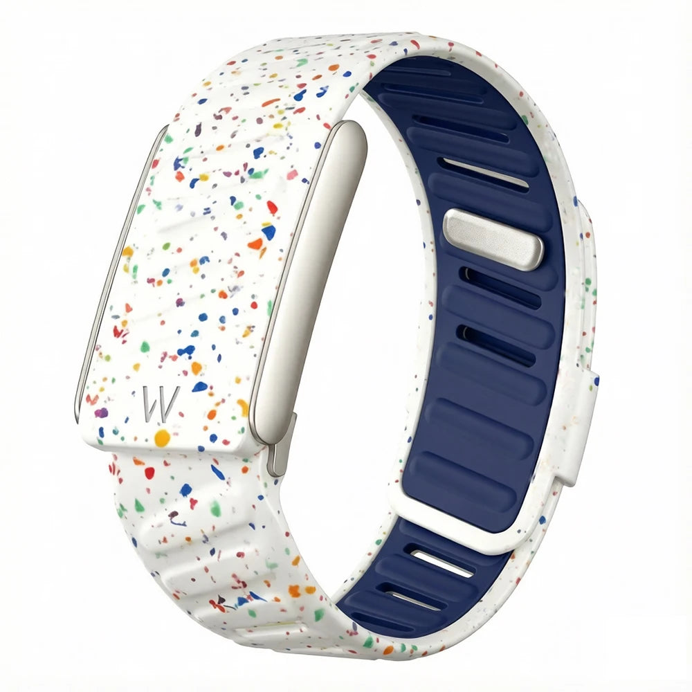 Suitable for Whoop 5.0 Dual Color Silicone Soft Strap Official for Whoop MG Sports Wristband with Metal Frame Included