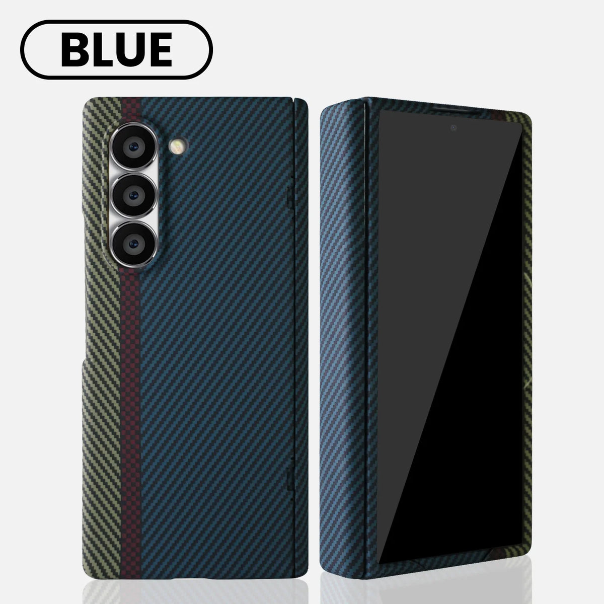 Suitable for Samsung Fold7/Fold6/Fold5/Fold4/Fold3 PC Skin-Feel Material, Transparent, High-End Dopamine Color Scheme
