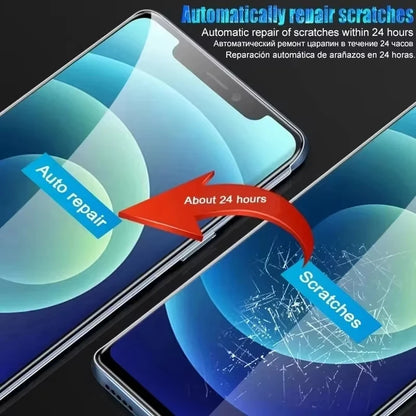 4Pcs Soft Hydrogel Film for iPhone 18 17 Pro Max 16 16e 15 13 14 12 11 Air Screen Protector for iPhone 7 8 Plus 13 12 Mini XS XR