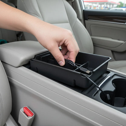 For Haval H6 2025 2026 Center Armrest Storage Box Central Console Organizer Tray Container Interior Tidying Auto Accessories