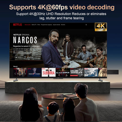 WESOPRO Android 14 TV Stick G2 Lite Smart IPTV Media Player 1GB RAM 8GB ROM Dual-band 2.4GHz/5.0GHz Wifi6 4K 30fps Fire Mi Stick