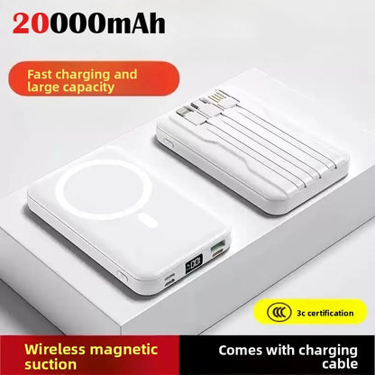 Taepiaai Magnetic Power Bank for Magsafes 20000mAh Wireless PD 22.5W Fast Charger Powerbank External Battery for IPhone Samsung