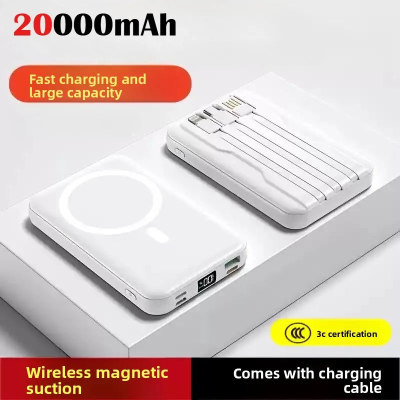 Taepiaai Magnetic Power Bank for Magsafes 20000mAh Wireless PD 22.5W Fast Charger Powerbank External Battery for IPhone Samsung