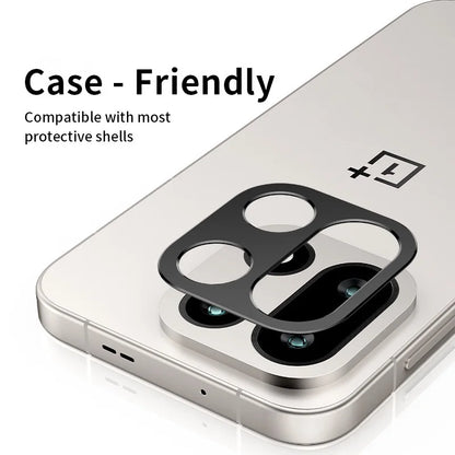 for OnePlus 15 Camera Bezel Cover Anti Scratch Black Metal Film Super Slim Hollow Lens Protector Cap Sticker