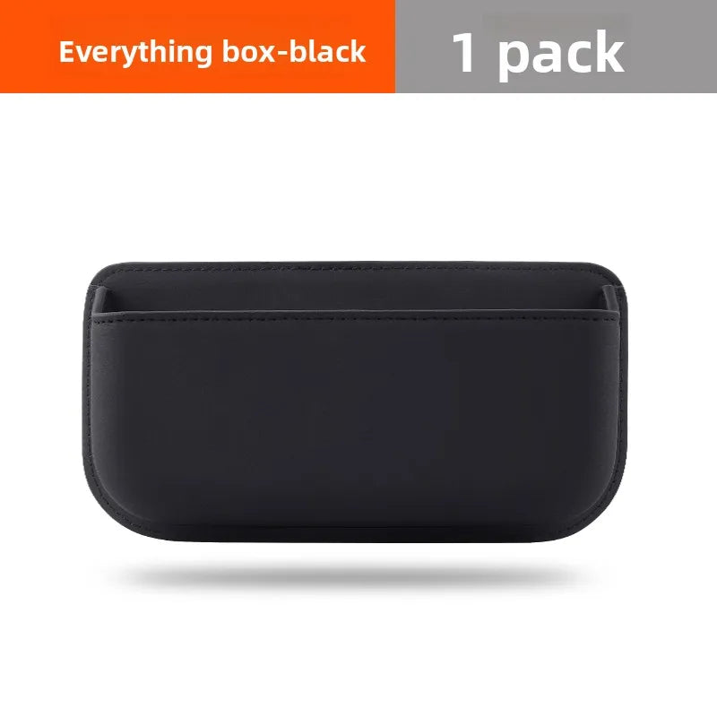 Car Center Console/ Door Organizer Pocket Multifunction Storage Box For Cards Phone Key Collecting Case Sticky Pouch Accessories
