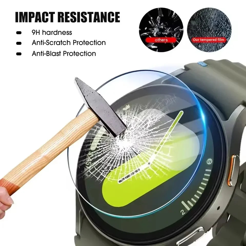 1-5PCS Premium Tempered Glass For Samsung Galaxy Watch Ultra 47mm Easy Install Screen Protector on Galaxy Watch7 40mm 44mm Glass