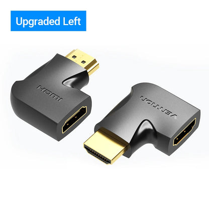 Vention HDMI Adapter 90 270 Degree Right Angle Male to Female Converter 4K HD Connector for HDTV PS4 Lptop TV Box HDMI Extender