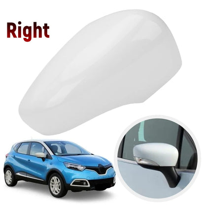 Glossy Black/White Car Side Door Rearview Mirror Cover Cap For Renault Clio 4 Mk4 / Zoe / Captur 2012-2019 Door Wing Mirror Case