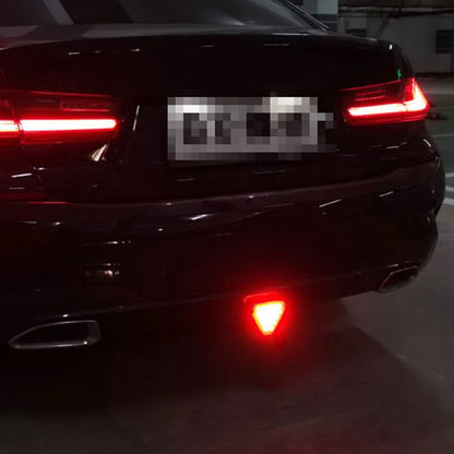 Universal F1 Style Car Brake Signal Lamp Triangle Sporty LED Rear Fog Light Tail Third Brake Lamp Tail Stop Strobe Light