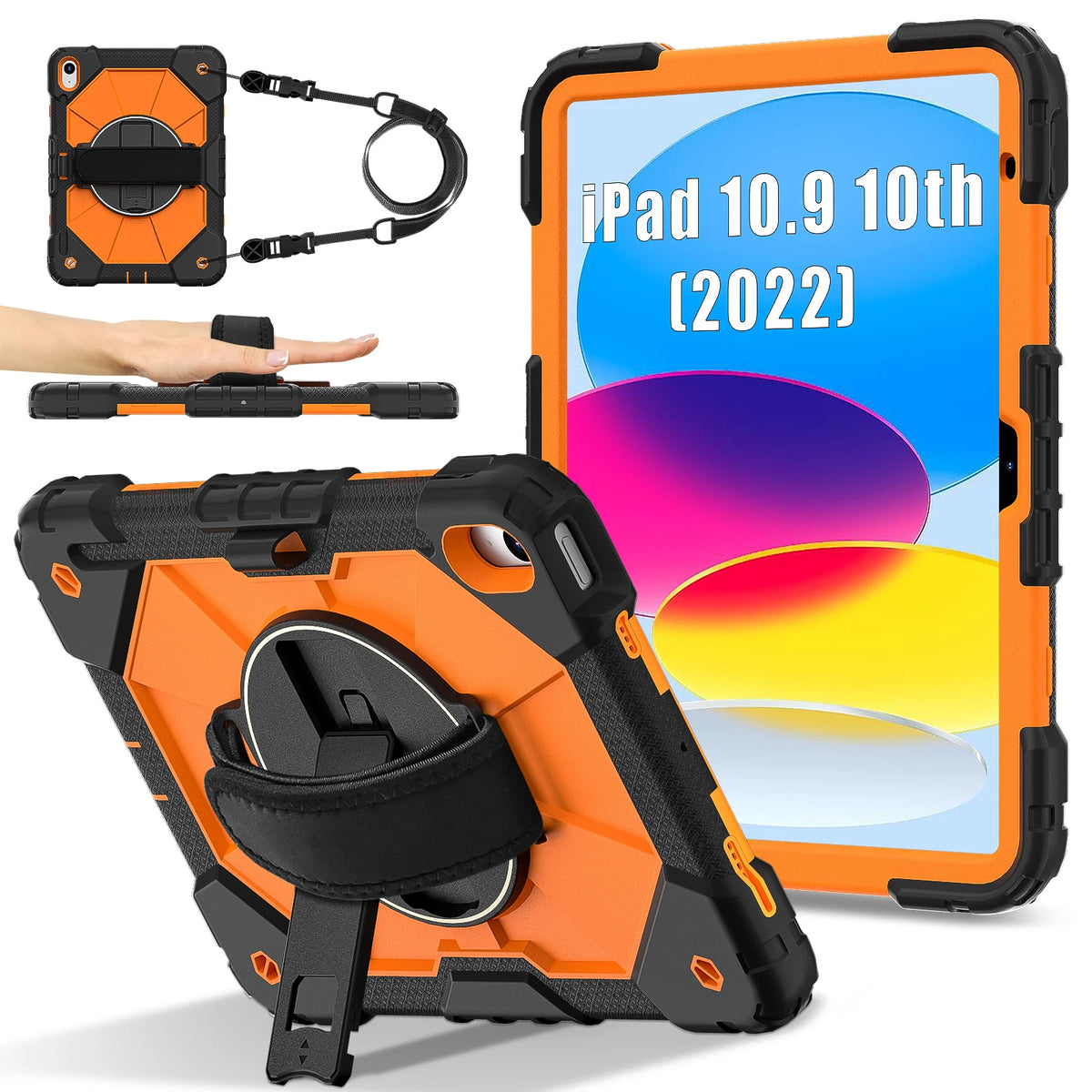 Armor Case For iPad A16 11th 2025 10th 10.9 2022 Mini 7/6 Kids Stand Shockproof Tablet Cover For iPad Air 11 10.9 Pro 11 Air 13