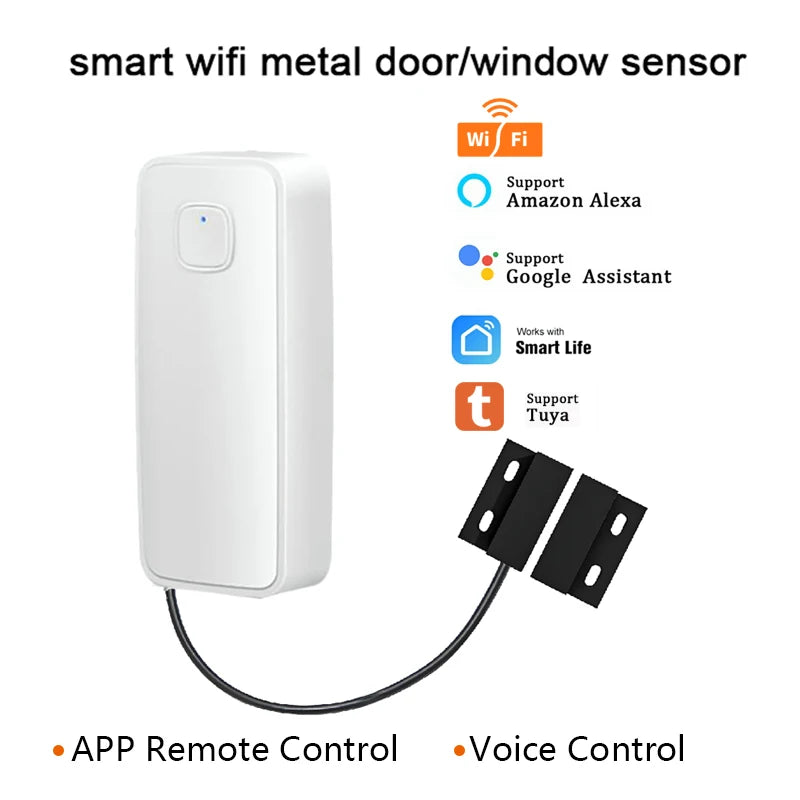 Smart Door Window Magnetic Detector WIFI Security Alarm Open Closed Detector Alarm Sensor for Home Anti-theft