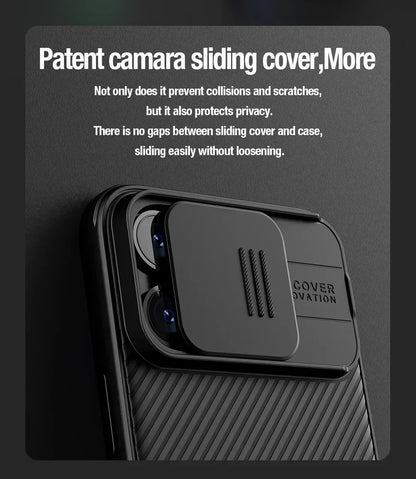 Nillkin For iPhone 17 Pro Max 16 Pro Max 15 Pro 14 Series with Slide Camera Protector phone Cover  for iPhone 16 Pro 15 Plus