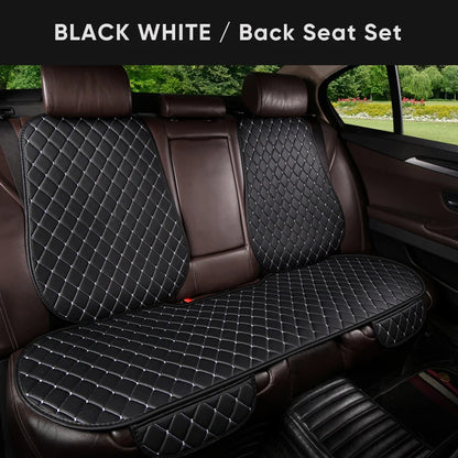 Karcle PU Leather Car Seat Covers Full Set Anti Slip Car Seat Cushion Rear Seat Protector Universal Waterproof Car Seat Pad