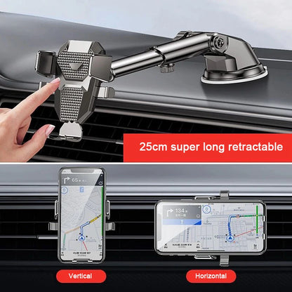 Sucker Car Phone Holder Mount Stand GPS Telefon Mobile Cell Support For iPhone 14 15 PRO Xiaomi Samsung