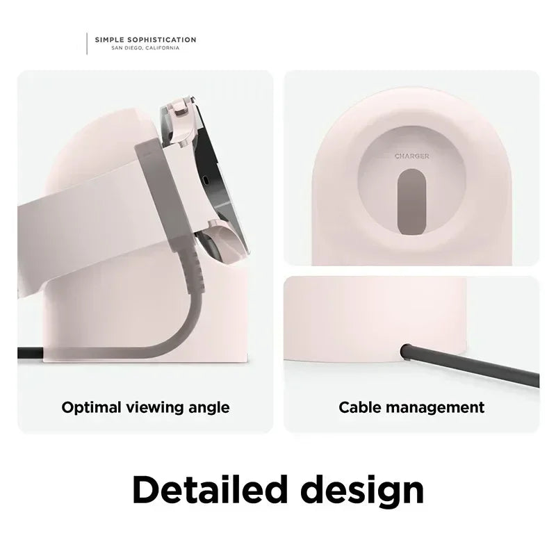 Compatible With Samsung Galaxy Watch 7 6 5 4 3 Charger Stand 40 44 46mm Galaxy Watch 5Pro Charger Silicone Stand Charging Base