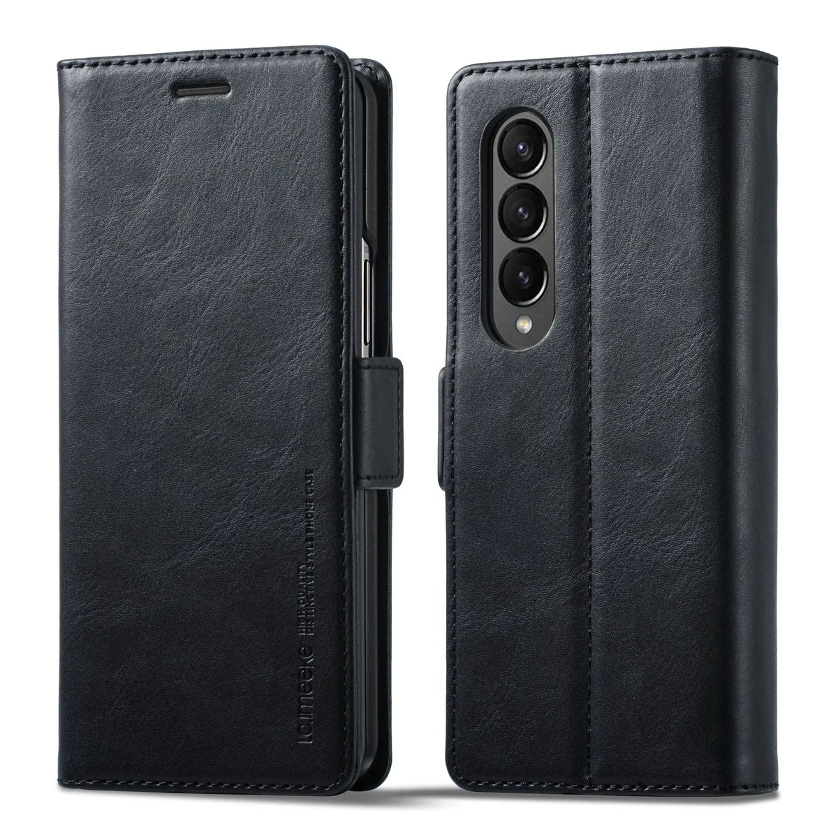 Business Leather Case For Samsung Galaxy Z Fold 8 Ultra 7 6 5 4 3  Z Fold7 Magnetic Flip Protective Card Solt Wallet Phone Cover