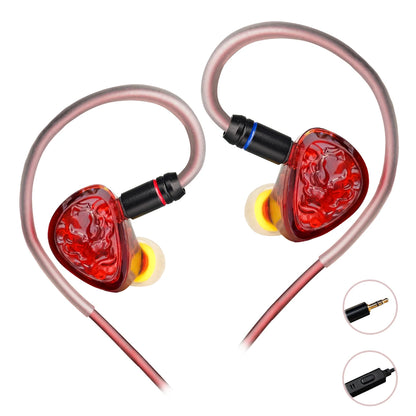 TANGZU WANER 2 Red Lion Bass Edition Dynamic Driver In-ear Earphones High-Quality Sound Comfortable Wearing Wired Earbuds