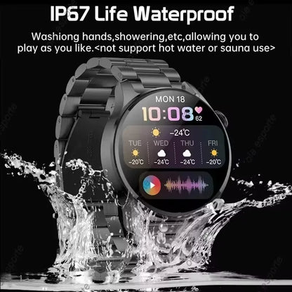 2026 New For Android ios Smart Watch Men HD AMOLED Screen GPS Motion trajectory Heart Rate Bluetooth Calls SmartWatch Waterproof