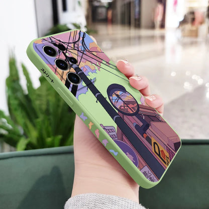 Dusk Intersection Phone Case For Samsung Galaxy S25 S24 S23 S22 S21 S20 S10 S10E S9 Ultra Plus FE Note 20 Ultra 10 9 Plus Cover