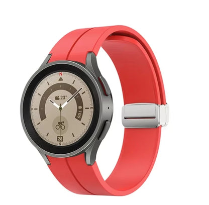 No Gap Magnetic Silicone Strap For Samsung Galaxy Watch 7 6 5 4 44mm 40mm Pro 45mm Bracelet Galaxy Watch6 Classic 43mm 47mm Band