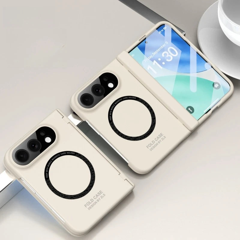 Full Cover For Magsafe Case Hinge Protection For iPhone Duo 2026 Magnetic Free Folding Phone Shell With Front Screen Protector
