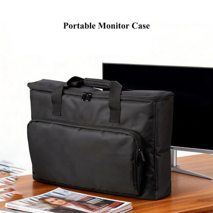 24/25/27/32 Inch Monitor Carrying Bag with Cushioning Foam Shockproof Full Protection Traveling Portable Computer Screen Case